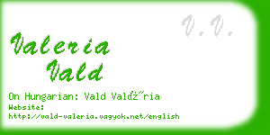 valeria vald business card